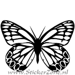 Voorbeeld van een Vlinder Sticker