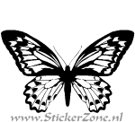 Voorbeeld van een Vlinder Sticker