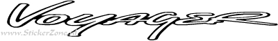 Chrysler Voyager Sticker in de originele letter