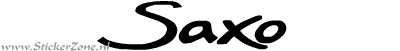 Citroen Saxo Sticker in de originele letter