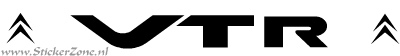 Citroen Saxo VTR Sticker met logo in de originele letter