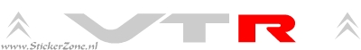 Citroen Saxo VTR Sticker met logo in de originele letter