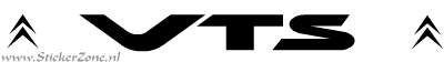 Citroen Saxo VTS  Sticker met logo in de originele letter