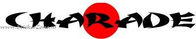 Charade Sticker Japanse Stijl met de Rising Sun
