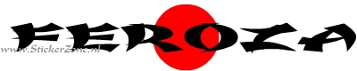 Daihatsu Feroza Sticker Japanse Stijl met de Rising Sun