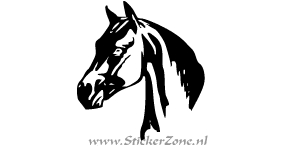 Sticker van het hoofd van een paard