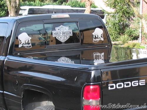 Dodge met Skull Stickers