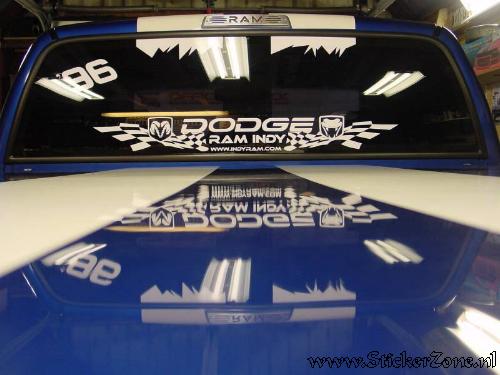 Dodge Indyram met custom Sticker
