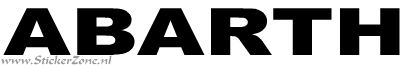 Fiat Abarth Sticker in de originele letter