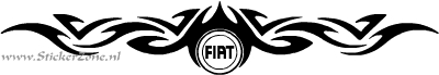 Fiat Logo in Tribal verwerkt