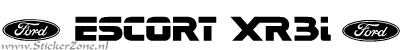Escort XR3i Sticker met Logo