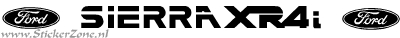 Ford Sierra XR4 Sticker met Logo