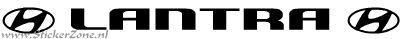 Hyundai Lantra Sticker met logo in een elegante letter