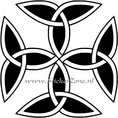 Sticker Carolingian Cross