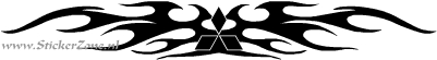 Tribal met Mitsubishi Logo