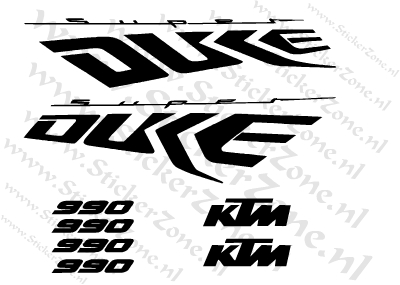 Stickerset KTM 990 Superduke