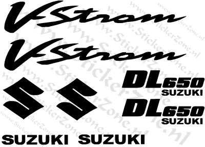 Stickerset Suzuki DL 650 Vstrom
