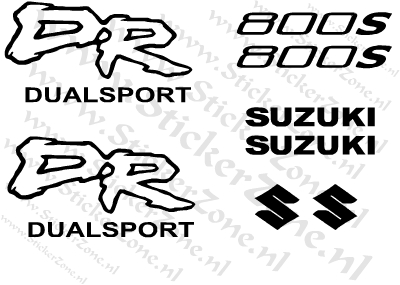 Stickerset Suzuki DR 800S