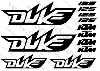 Stickerset KTM Duke 125