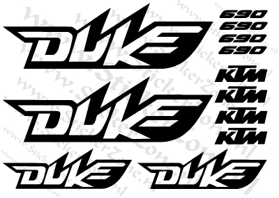 Stickerset KTM Duke 690