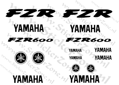 Stickerset Yamaha FZR 600