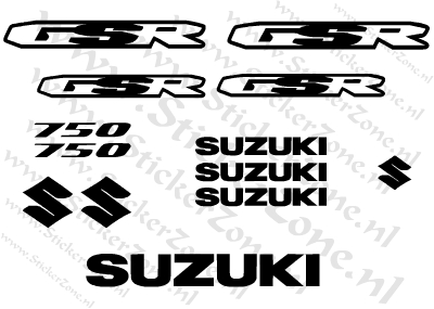 Stickerset Suzuki GSR 750