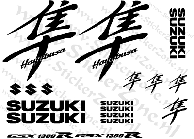 Stickerset Suzuki Hayabusa 1300