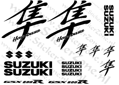 Stickerset Suzuki Hayabusa 600