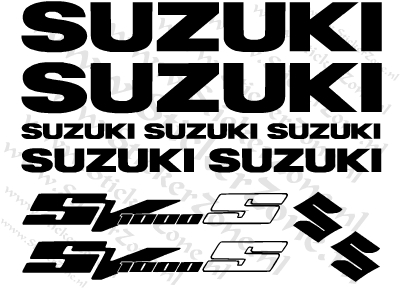 Stickerset Suzuki SV1000