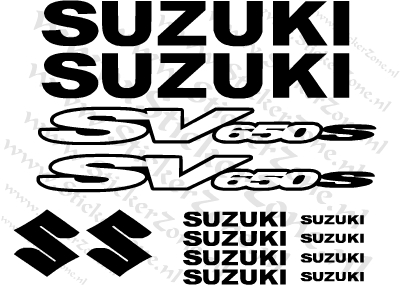 Stickerset Suzuki SV650S