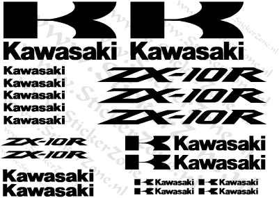 Stickerset Kawasaki ZX10R