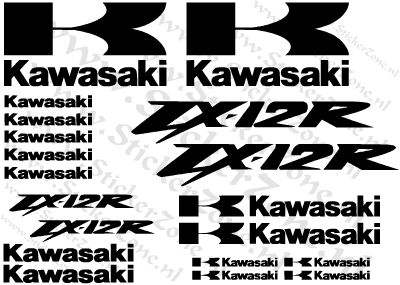 Stickerset Kawasaki ZX12R