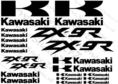 Stickerset Kawasaki ZX9R