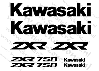 Stickerset Kawasaki ZXR 750