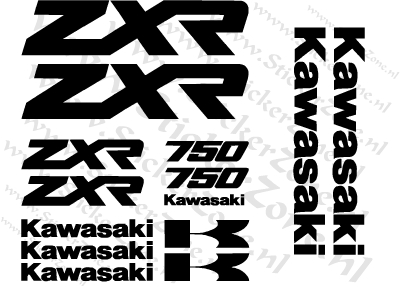 Stickerset Kawasaki ZXR 750