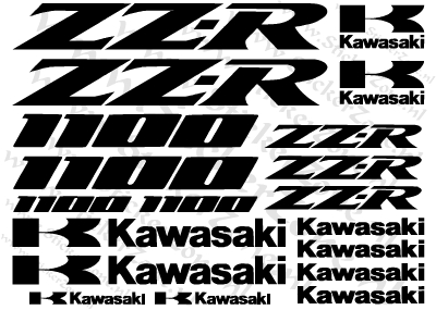 Stickerset Kawasaki ZZR 1100