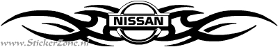 Nissan Logo in Tribal verwerkt
