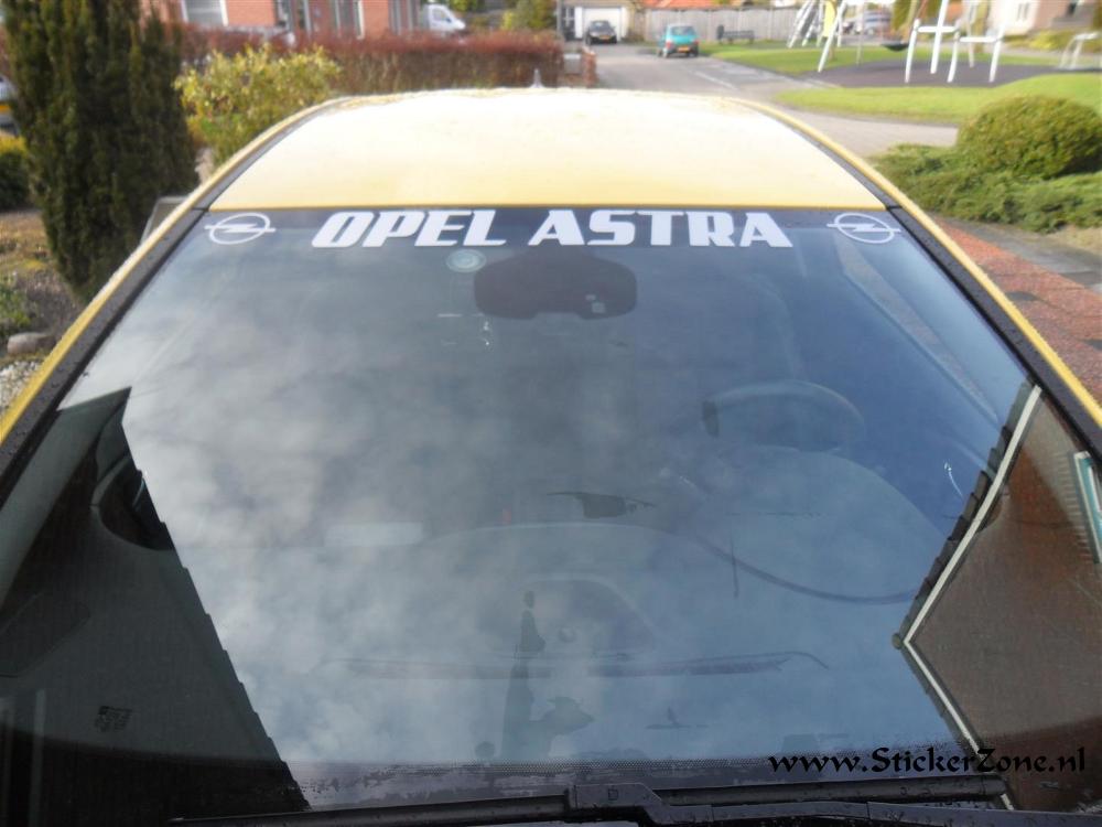 Opel Astra sticker met logo's