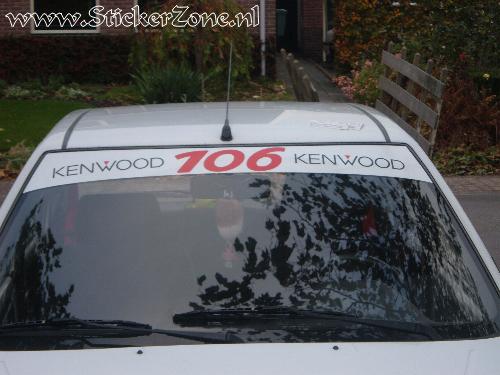 Peugeot 106 met Raamband Kenwood en 106