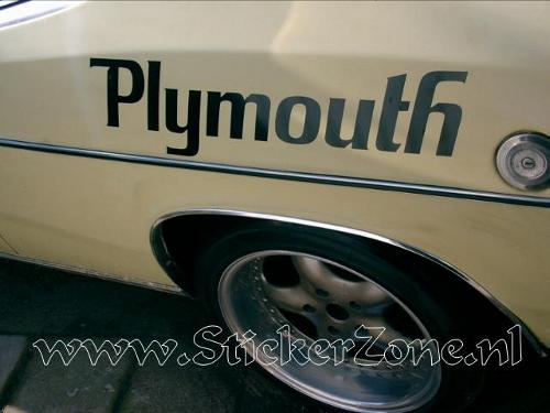 Plymouth met Stickers