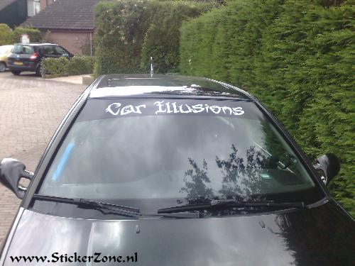 Car Illusions Sticker