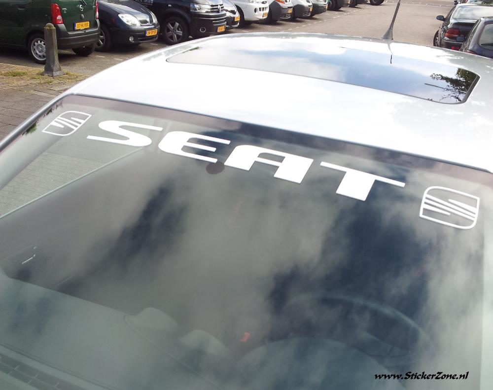 Seat Ibiza met Raamsticker bestelnr. STSEA-6L