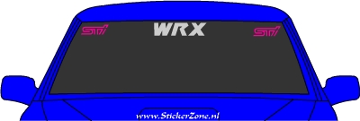 Subaru WRX Stickerset met 2 x STi