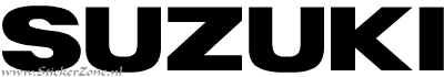 Suzuki Sticker in de originele letter