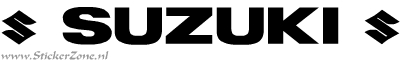 Suzuki Sticker met logo in de originele letter