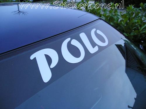Polo met raamsticker Polo en raamband