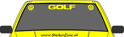 VW Golf Stickerset