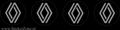 Wielsticker met het nieuwe Renault logo